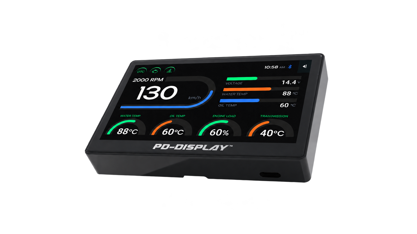 PD-Display with supplied gauge interface